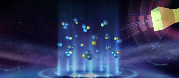 从超冷原子和双原子分子混合气中利用射频场合成三原子分子的示意图。.jpg