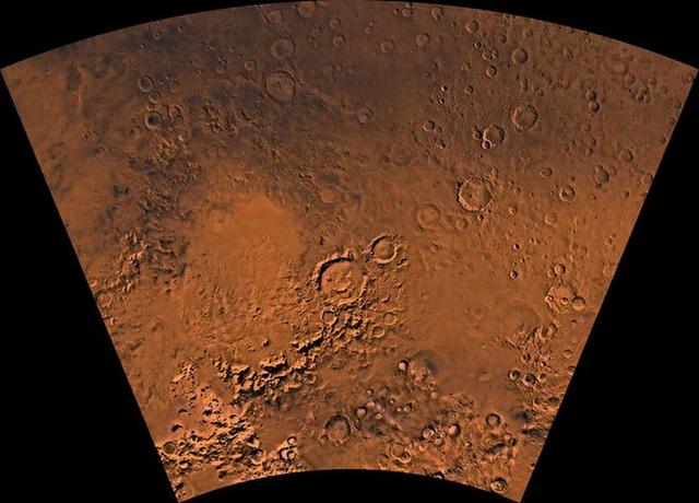 科学家称火星阿尔及尔盆地曾是远古生物圈